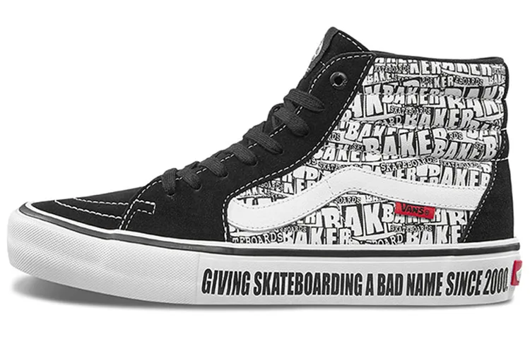 Vans Baker SK8 Hi Pro 'Black White'