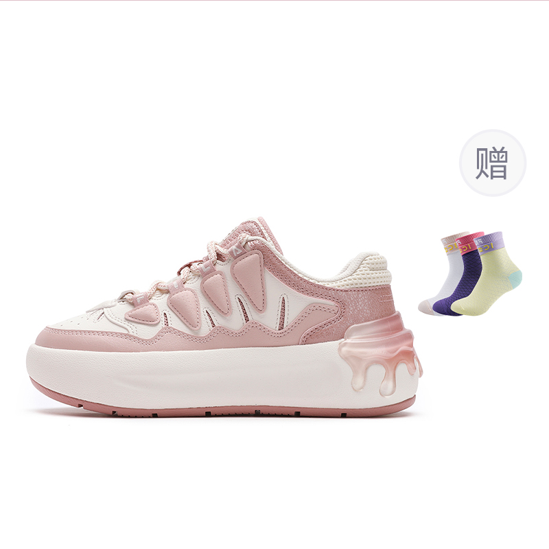Женские кеды Fila Carrot 2 2.0 (бело-розовые)
