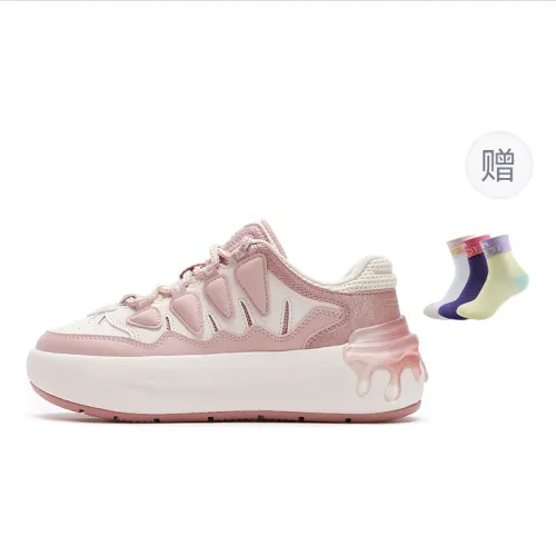FILA CARROT 2 Carrot Shoes 2.0 Textile, Synthetic Leather Low top Skateboard Shoes Women's White Pink