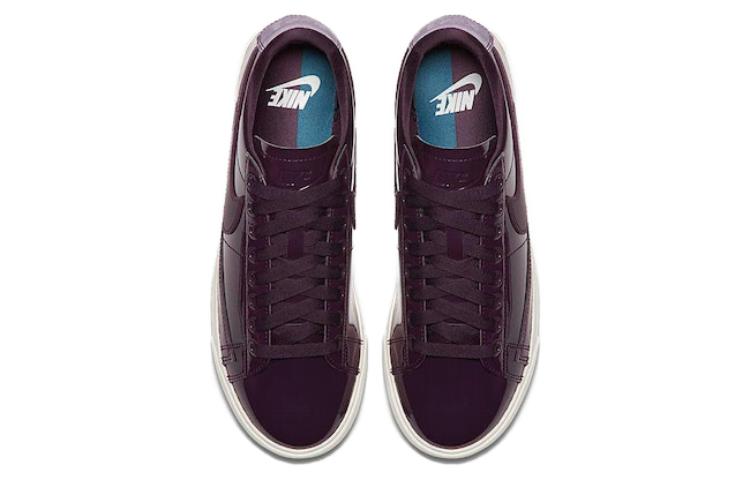 Женские кеды Nike Blazer Nocturne Port Wine (бордовые) — 葡萄紫/蓝/浅棕 — фото 4