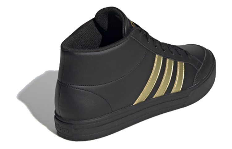 Мужские кеды adidas neo Vs Set Mid (черно-желтые) — фото 4