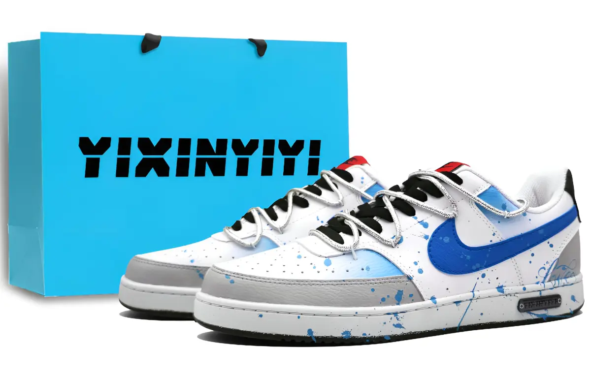 Nike Court Vision 1 Abrasion Resistant Lightweight Wear resistant And Lightweight Low top Skateboard Shoes Men's