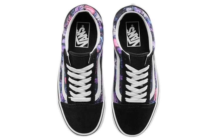 Кеды Vans Old Skool (черно-фиолетовые) — фото 3
