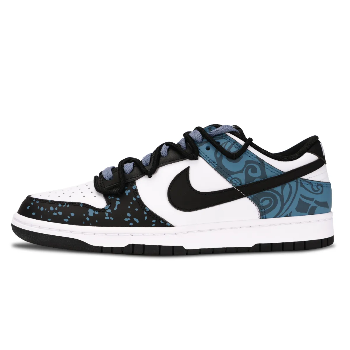 Nike Dunk Slip Resistant Abrasion Resistant Low top Skateboard Shoes Unisex Blue Black
