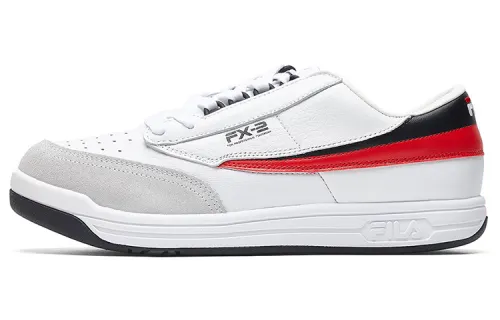 FILA FX 2 Comfortable Round Toe Low top Skateboard Shoes Men's Group White