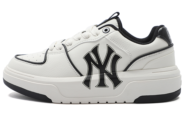 MLB Chunky Liner Pu's unique charm, free and agile low -top shoes men and women, the same white