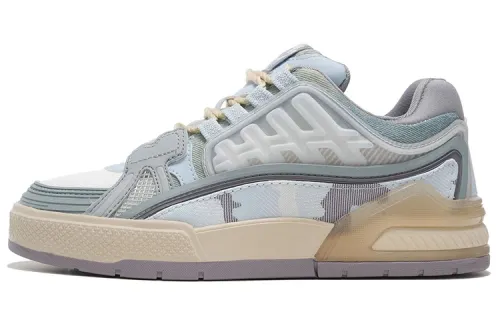 Li Ning Millennial Era Low top Skateboard Shoes Women's Blue Gray