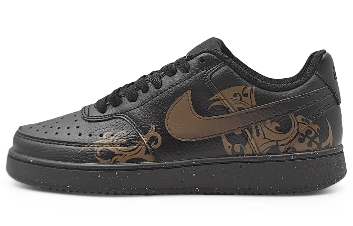 Nike Court Vision Low Abrasion Resistant Low top Skateboard Shoes Unisex Dark Copper
