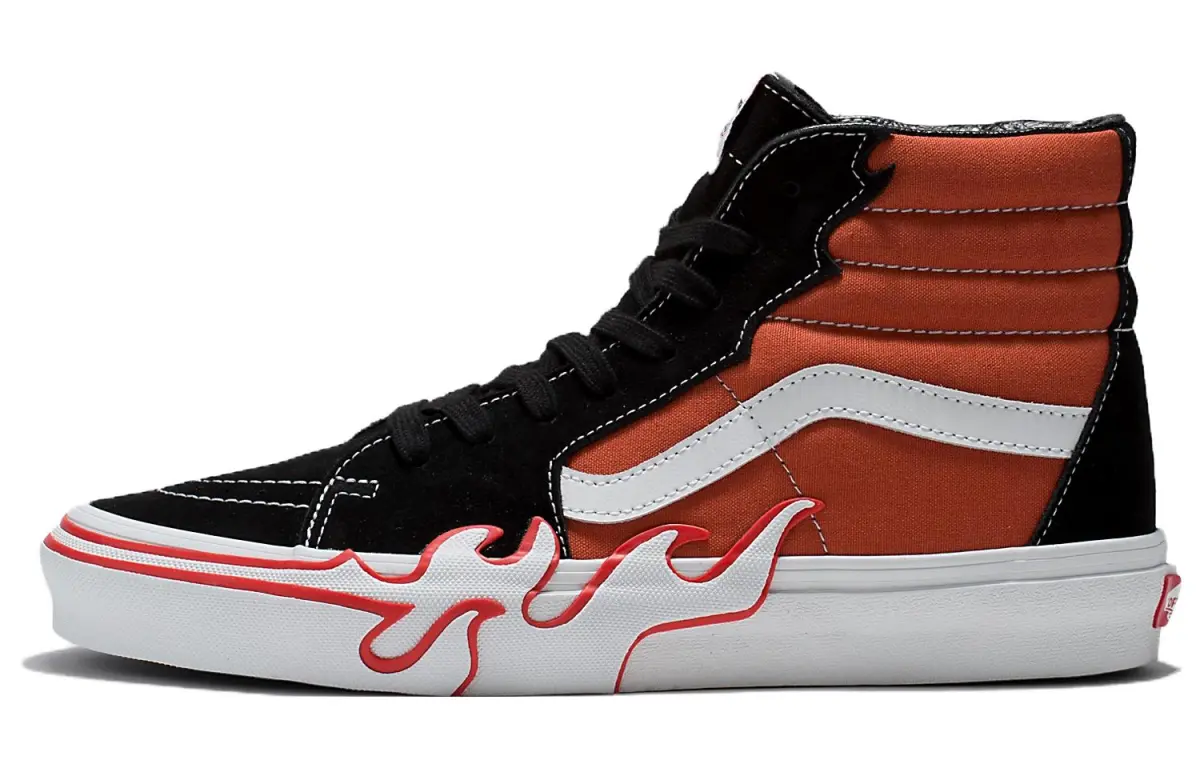 Sk8 Vans-Hi 'Flame - Burnt Ochre'
