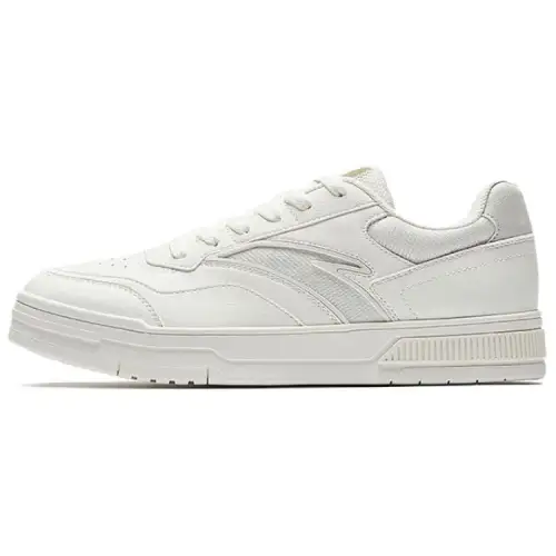 Anta Coverage Slip Resistant And Abrasion Resistant Low top Skateboard Shoes Women's White Gray