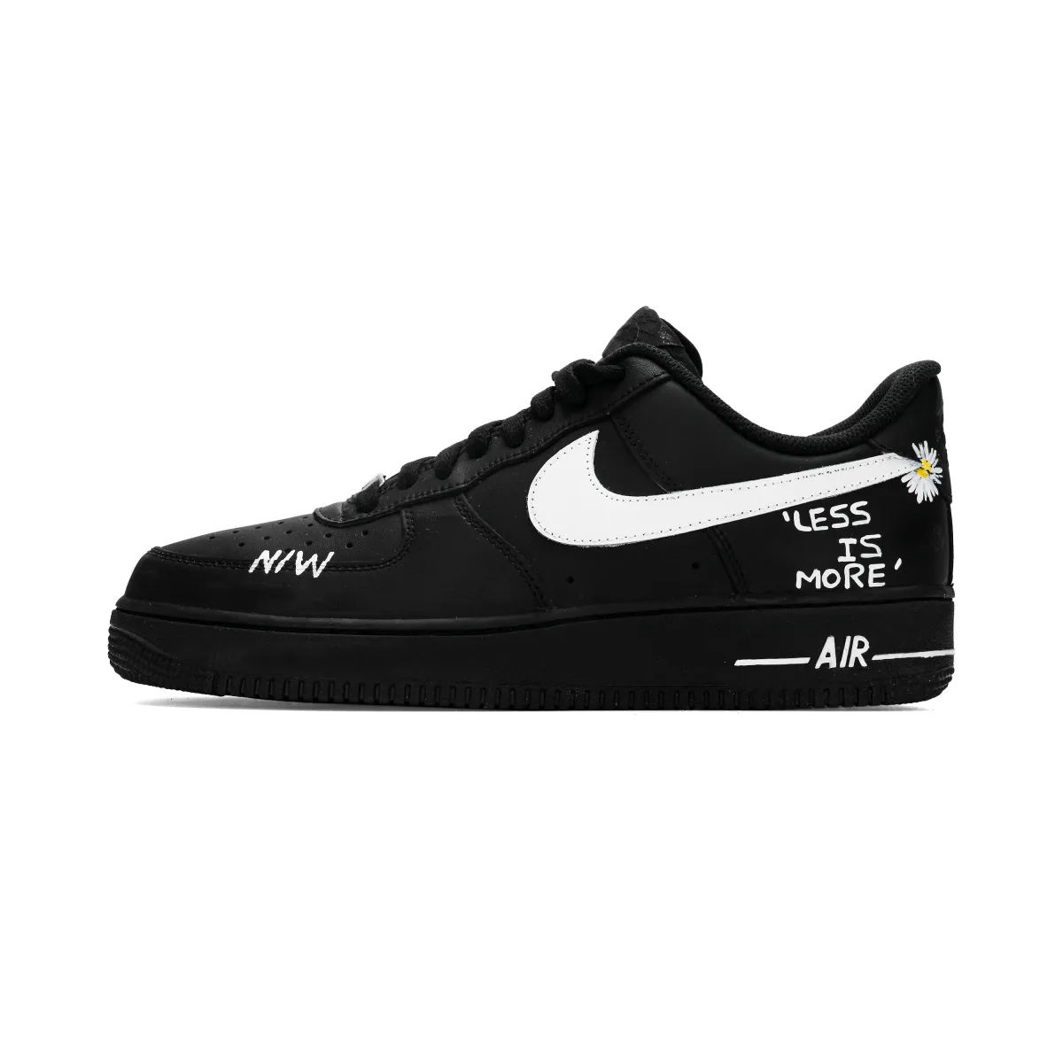 Nike Air Force 1 Daisy Support Low top Skateboard Shoes Unisex Black