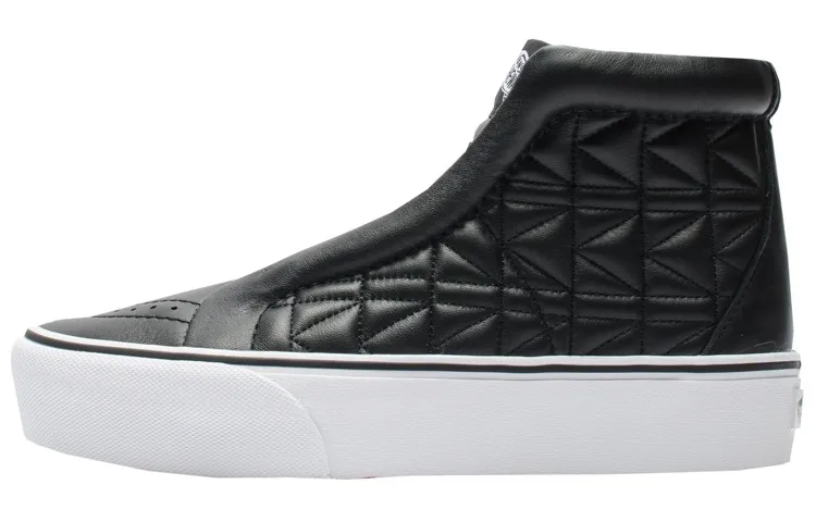 Vans SK8 Hi Laceless Platform Karl Lagerfeld Quilt 'Black White'