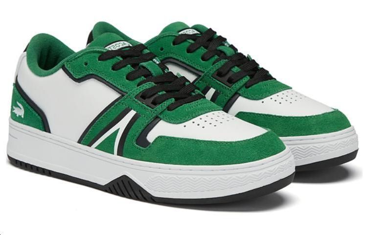 LACOSTE L001 Coated Leather Sneakers