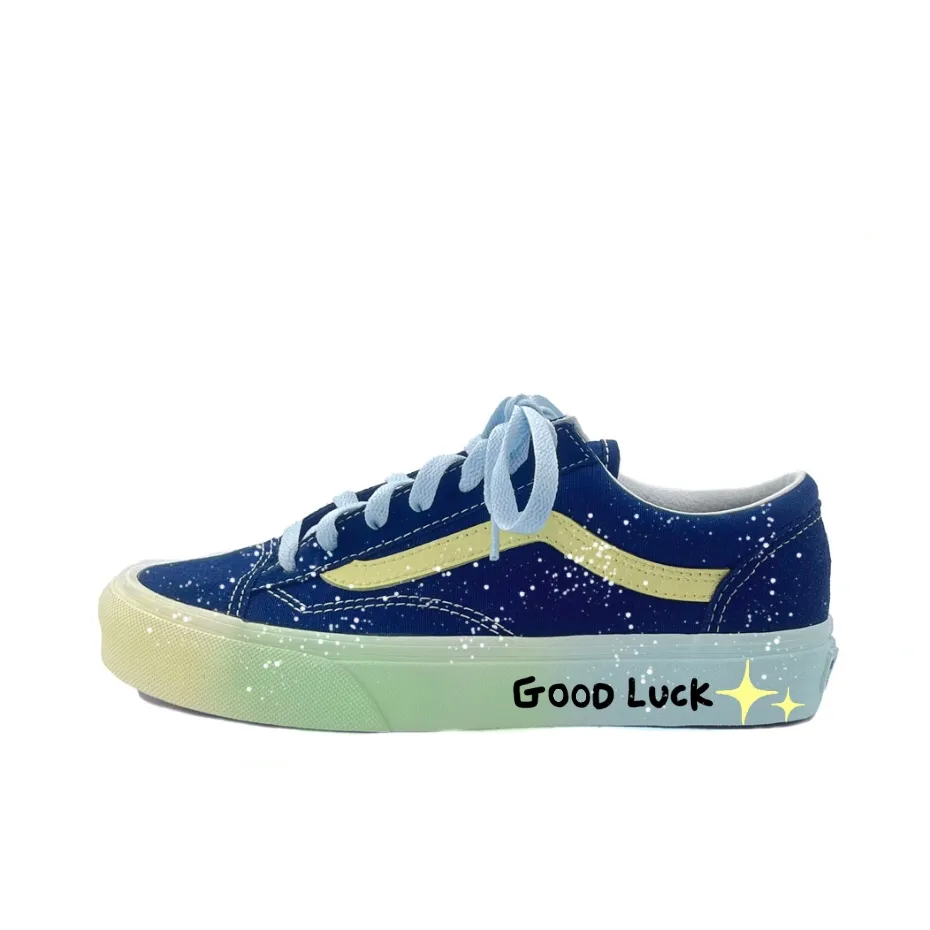 Vans Style 36 Skateboard Shoes Unisex Low Top Blue