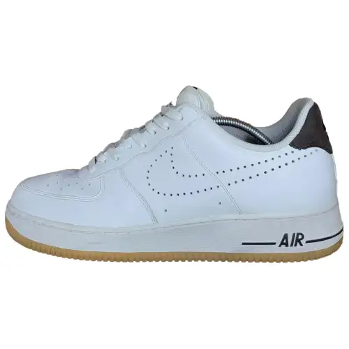 Nike Air Force 1 Slip Resistant Abrasion Resistant Low top Skateboard Shoes Men's White