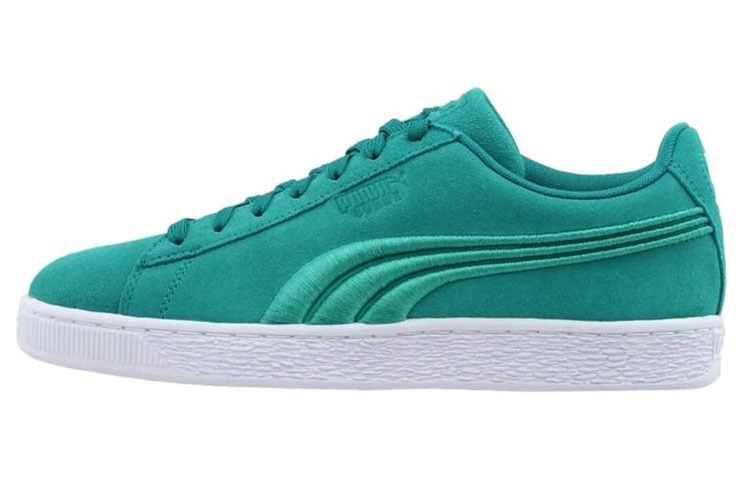 PUMA Suede Skateboard Shoes Women's Low Top Green