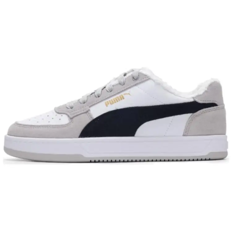 PUMA Caven 2.0 Abrasion Resistant Low top Skateboard Shoes Unisex Gray White