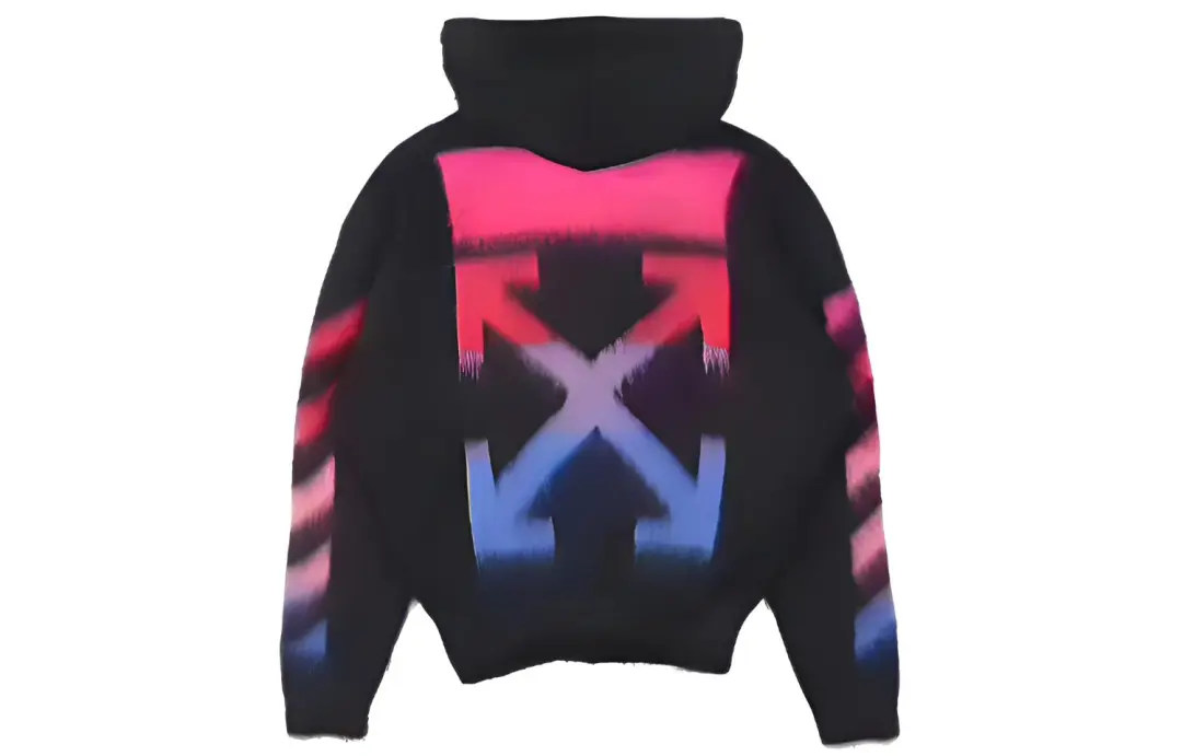OFF WHITE Diag Brushed Zipped Hoodie