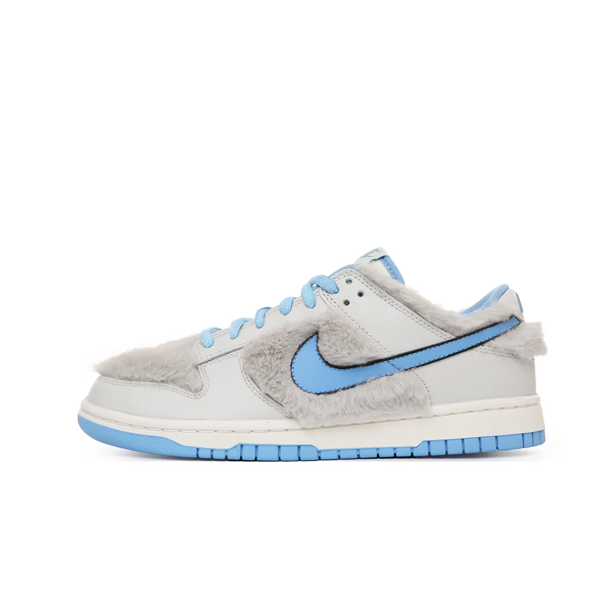 Nike Dunk Slip Resistant Abrasion Resistant Slip Resistant Abrasion Resistant Low top Skateboard Shoes Unisex Blue Gray