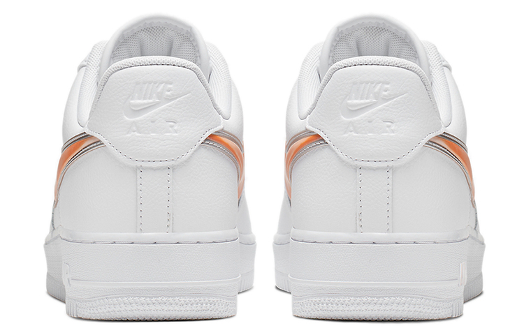 Мужские кроссовки Nike Air Force 1 (оранжевые) — фото 4