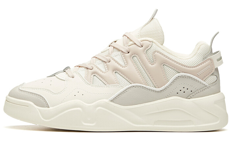 ANTA Skateboard Shoes Women's Low Top Gray White