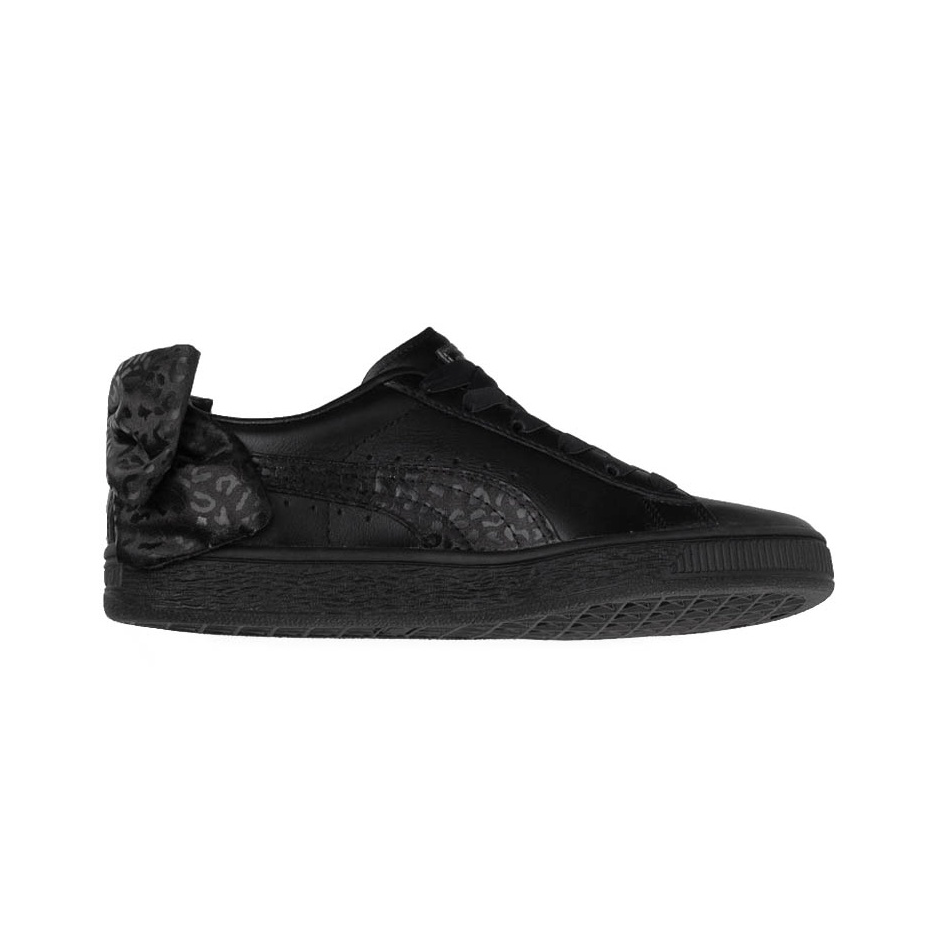 Женские кеды PUMA Basket Bow Animal (черные) — фото 2