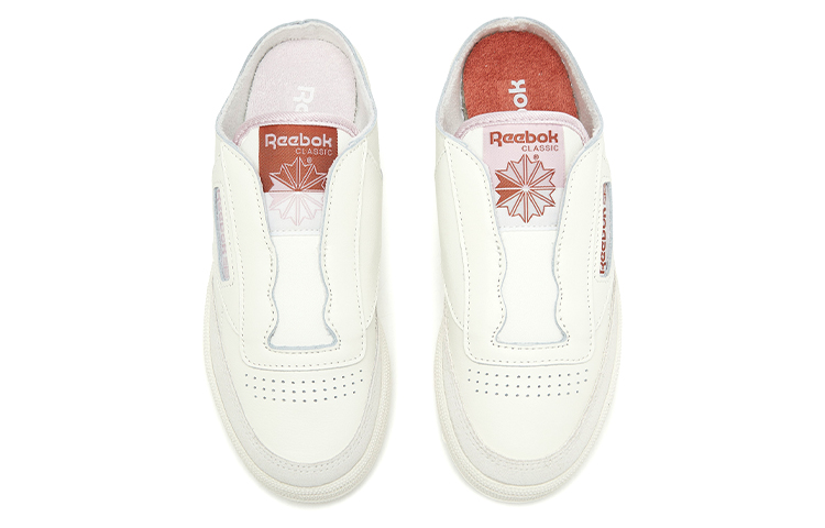 Женские сабо Reebok Club C Laceless Mule (бежевые) — фото 4