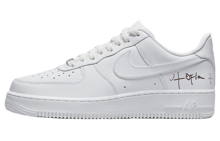 Женские кроссовки Travis Scott x Nike Air Force 1 "Utopia" (белые)