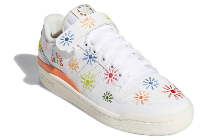 Кеды adidas Originals Forum Low Pride (белый) — Белый / синий / жёлтый / зелёный / красный — фото 3