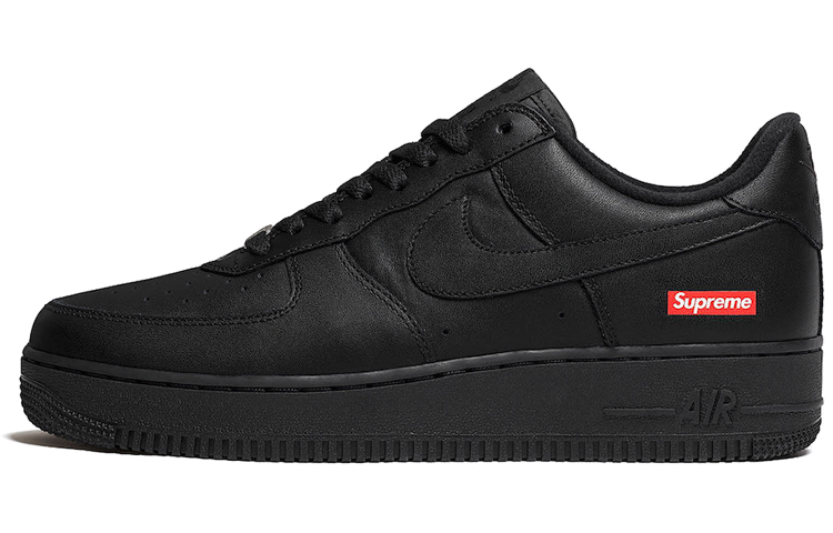 Кеды Nike × Supreme Air Force 1 box logo (черные)