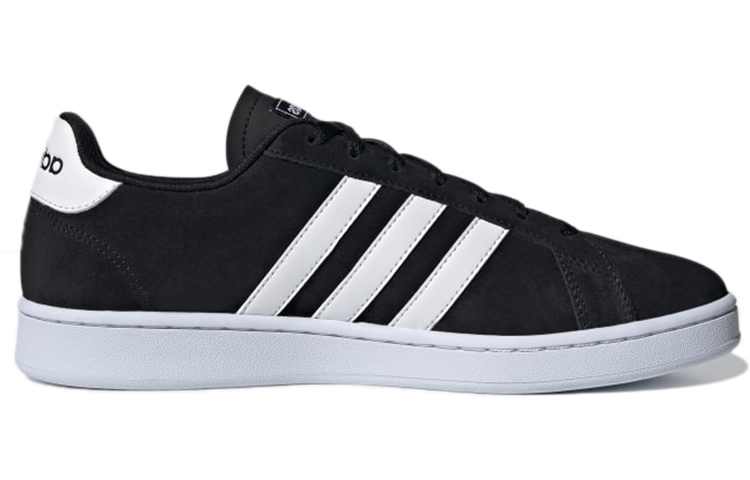 Мужские кеды adidas neo Grand Court (черно-белый) — Чёрный / белый — фото 2