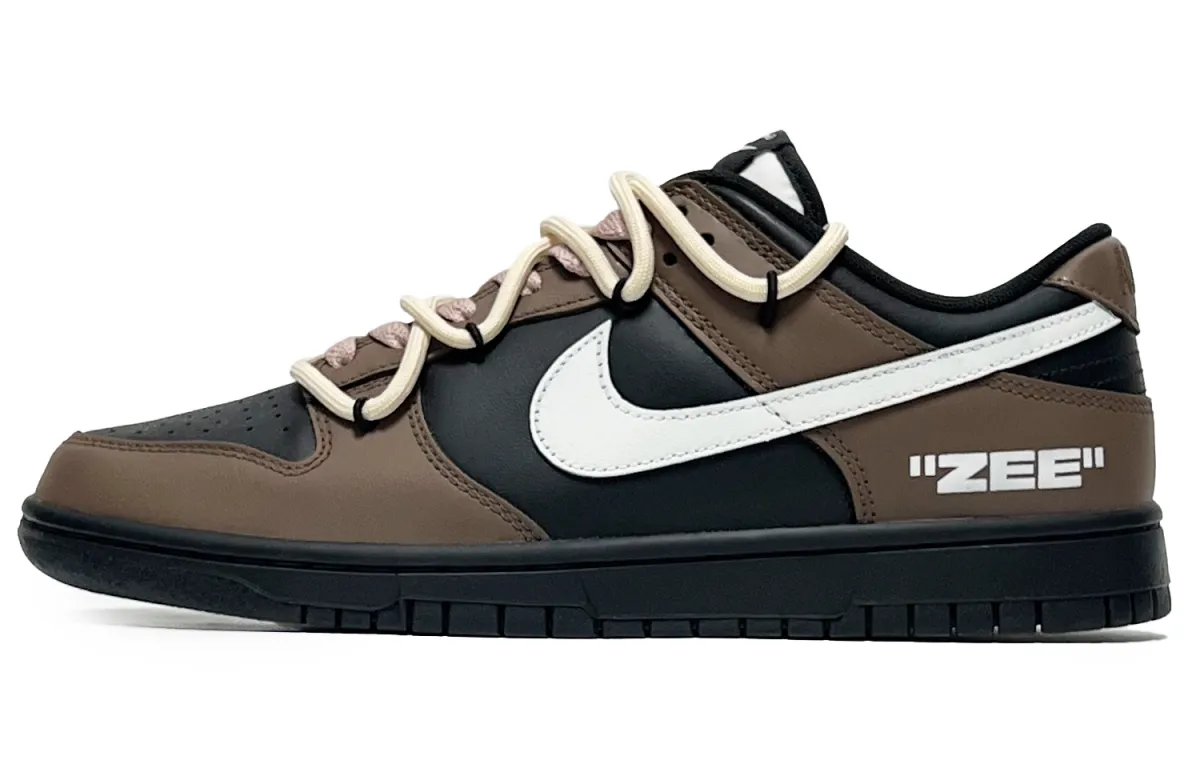Nike Dunk Caramel Mocha Abrasion Resistant Low top Skateboard Shoes Unisex Dark Brown