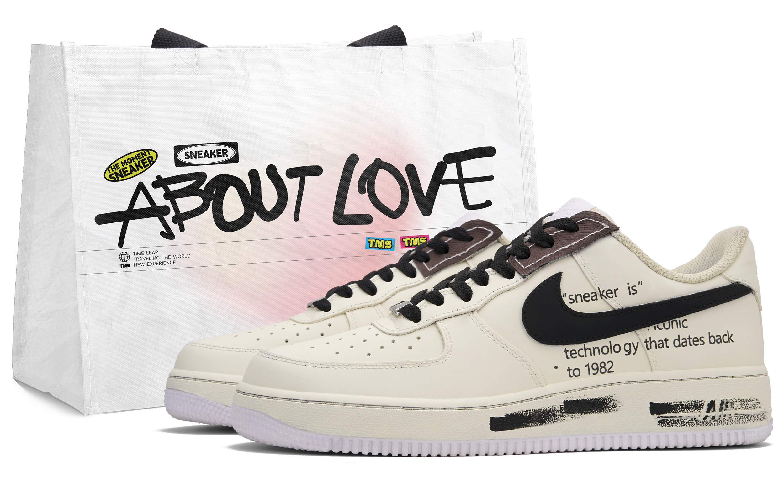 Nike Air Force 1, classic universal low white sneakers, custom-made, American style, simple and elegant design, for beloved, women's style