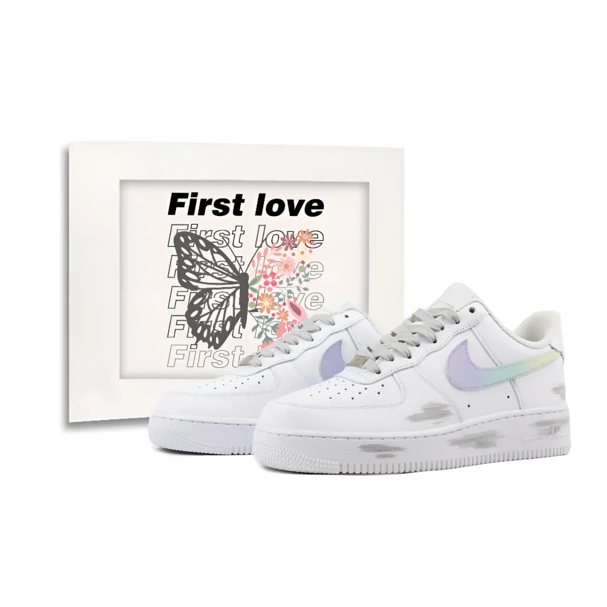 Nike Air Force 1 Skateboard Shoes Unisex Low Top White, Black