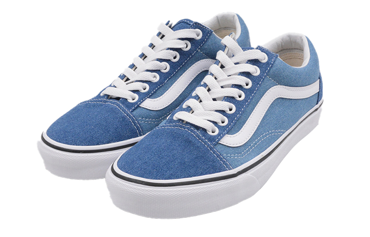 Кеды Vans Old Skool (голубые) — фото 3