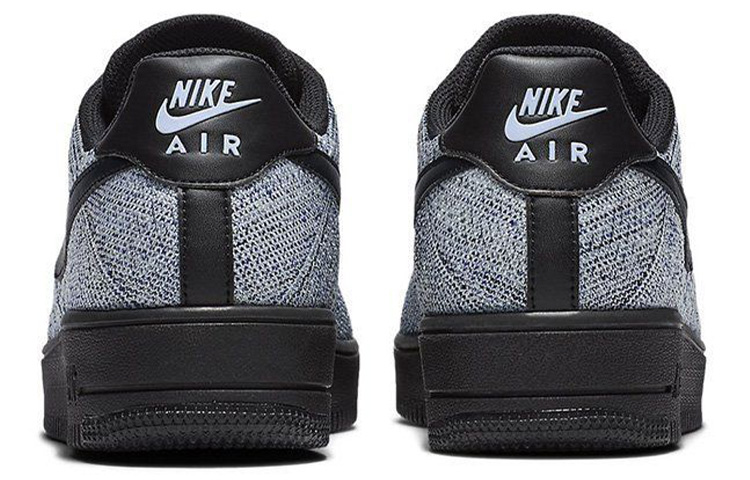 Мужские кроссовки Nike Air Force 1 Flyknit (серый) — фото 4