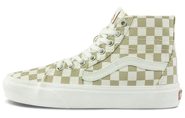 Vans SK8 HI High Cut Sneakers Unisex Brown/White