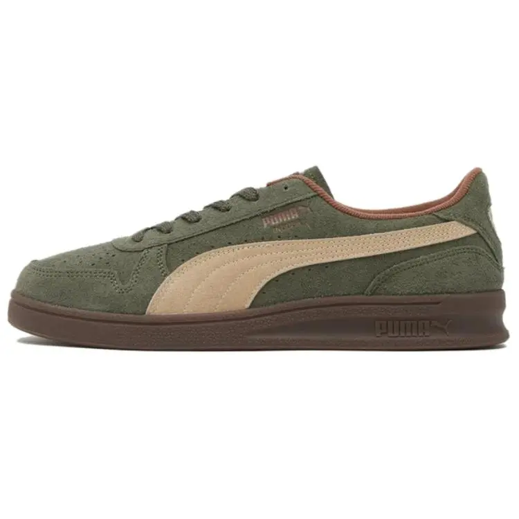 PUMA Indoor R Suede Dark Olive Haute Coffee