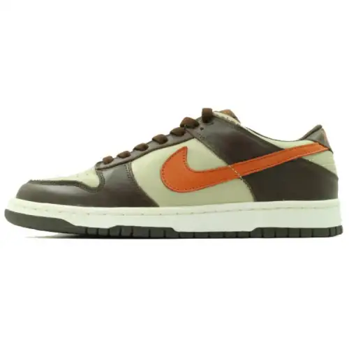 Nike Dunk Slip Resistant Abrasion Resistant Low top Skateboard Shoes Unisex Brown