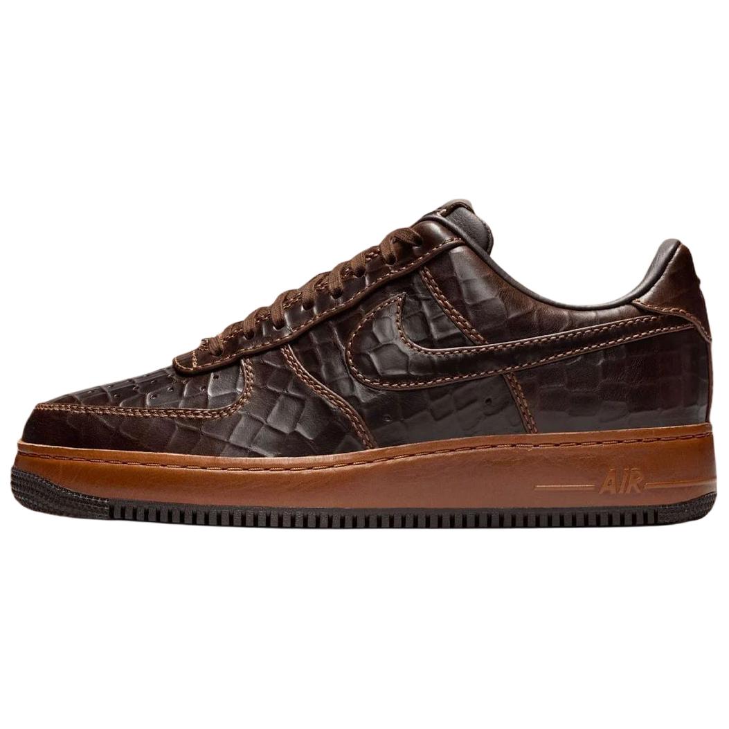Мужские кроссовки Nike Air Force 1 Low (коричнево-черные)