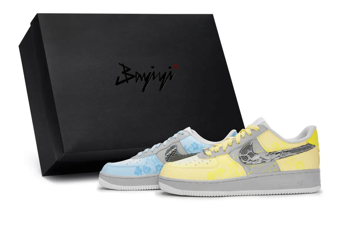 Nike Air Force 1 Low top Skateboard Shoes Unisex Yellow