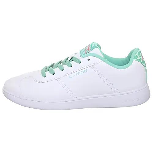 Li Ning Skateboard Shoes Women's Low Top Green/White