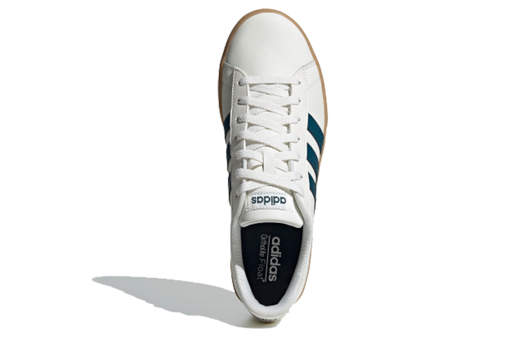 Мужские кеды adidas neo Daily 2.0 (бело-коричнево-синие) — Белый / коричневый / синий — фото 4