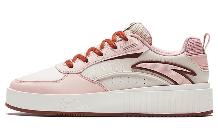 Anta Milk Cap 2 Impact Resistance Impact Resistance Low top Skateboard Shoes Women's White Pink