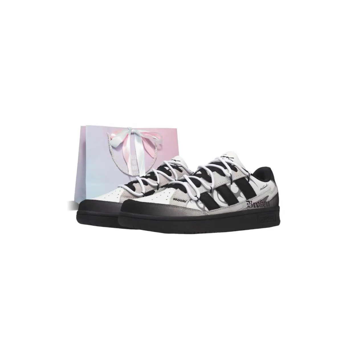 Adidas WCARD ADV Raven Elegy, Versatile Weirdo Abrasion Resistant Low top Skateboard Shoes Unisex Black