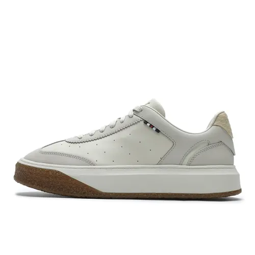 FILA OLIMPICA Abrasion Resistant Low top Skateboard Shoes Men's Yellow Brown