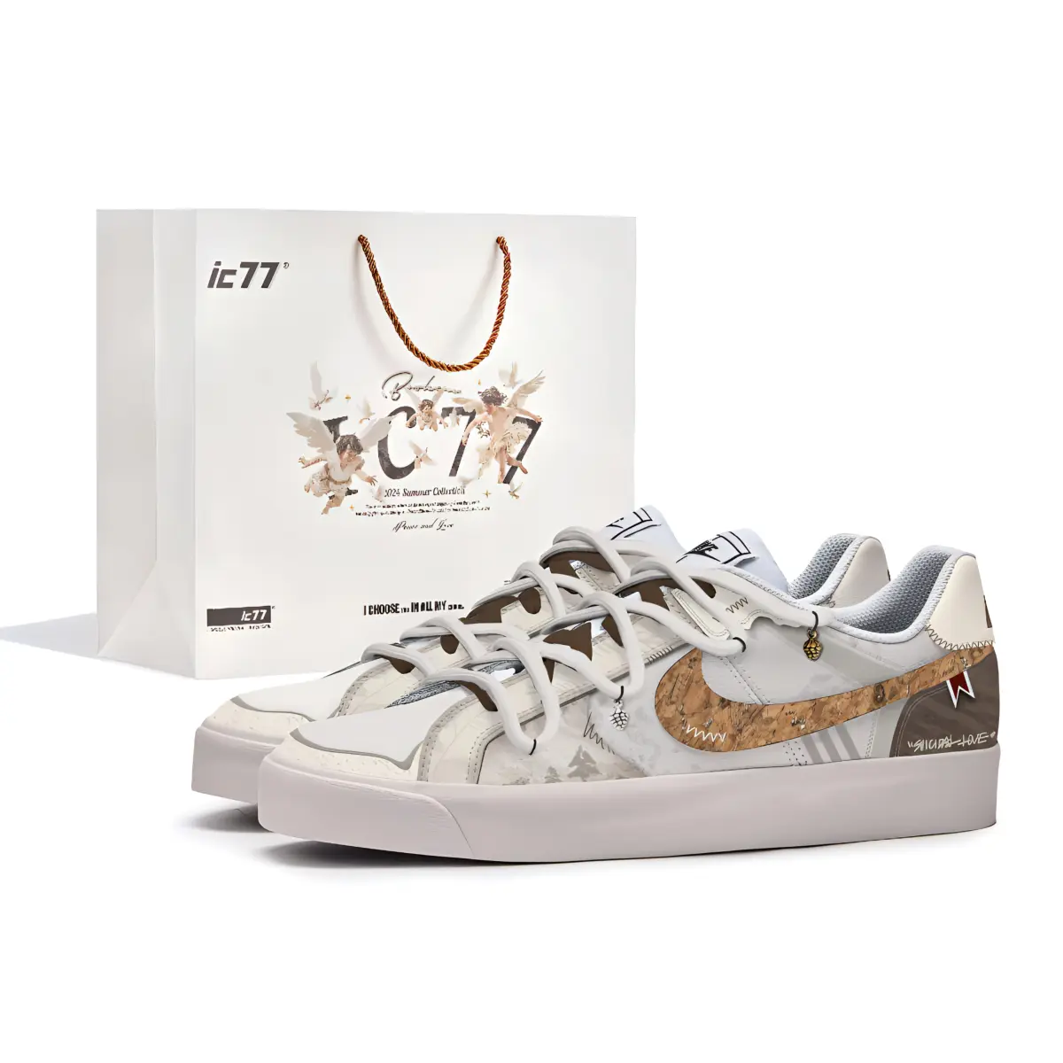 Nike Court Royale Slip Resistant Abrasion Resistant Slip Resistant Abrasion Resistant Low top Skateboard Shoes Unisex