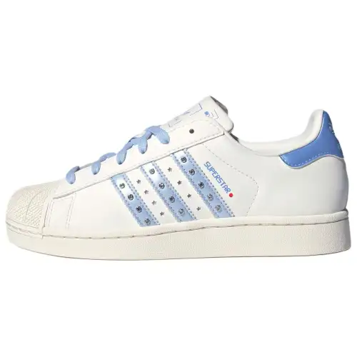 Adidas Originals Superstar 2 Leather Abrasion Resistant Low top Skateboard Shoes Women's White