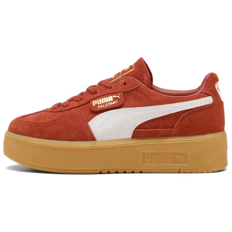 PUMA Palermo Abrasion Resistant Low top German Army Trainers Women's Red