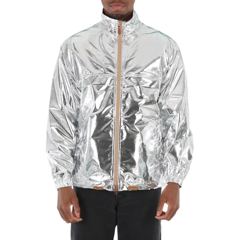 Burberry Jackets & Coats Men's Silver